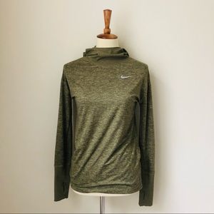 Nike Olive Green Long Sleeve Top